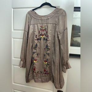 Adorable Umgee dress! Looks great with boots